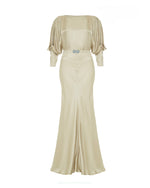 1930s Siren Evening Gown - Oyster Satin
