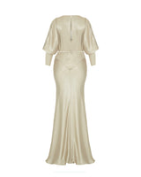 1930s Siren Evening Gown - Oyster Satin