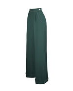 1940s Hepburn Pleated Trousers - Racing Green