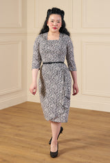 1940s O'Hara Cocktail Dress in Moonflower