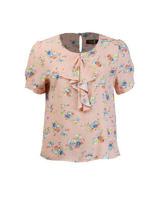 30s Flounce Blouse - Bliss Print