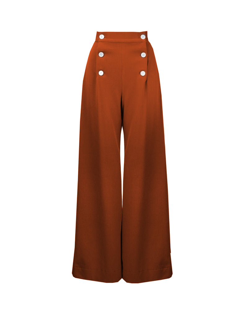 1930s Sailor Pants in Pumpkin
