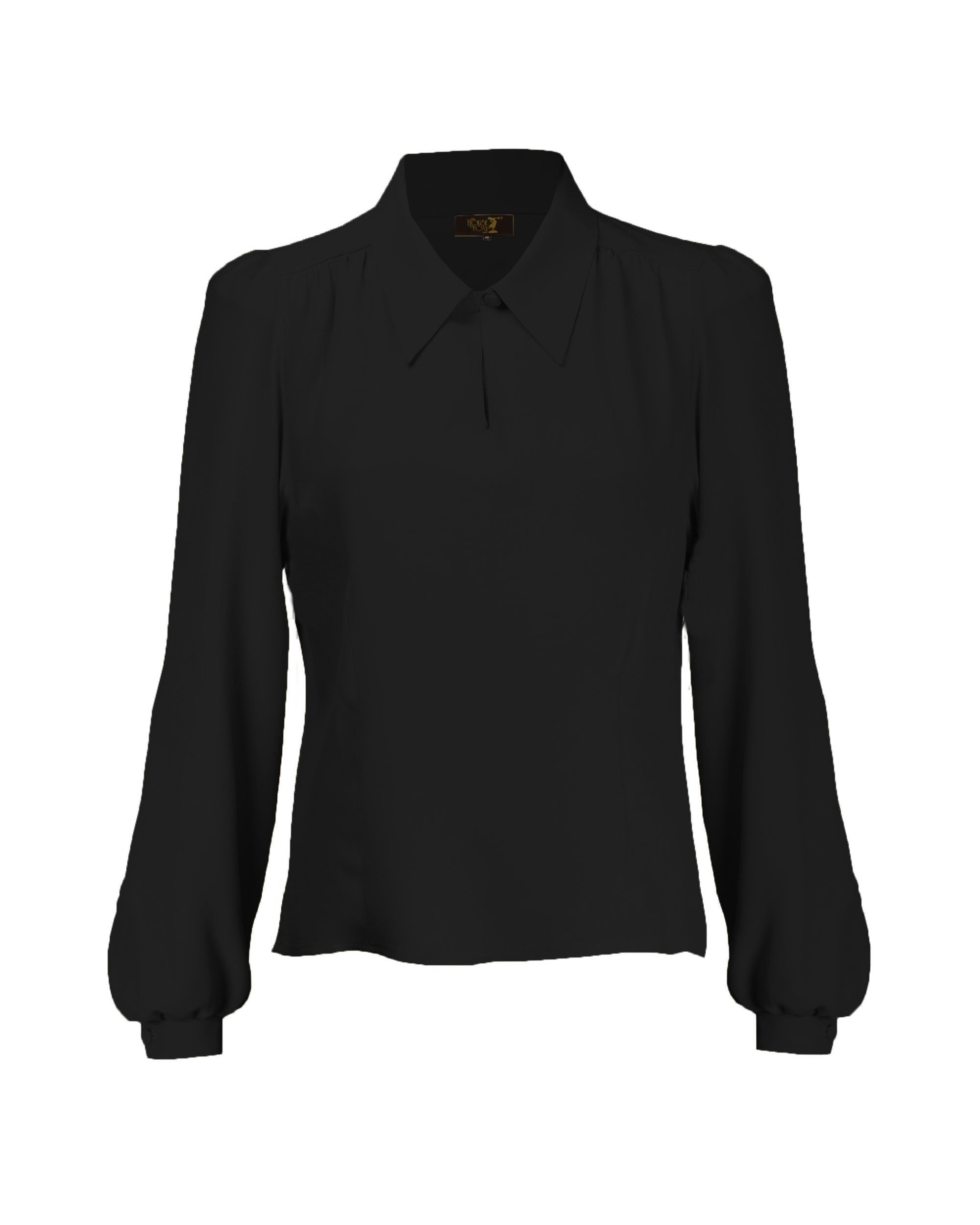 1940s Darling Blouse - Black