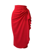 40s Waterfall Skirt - Red