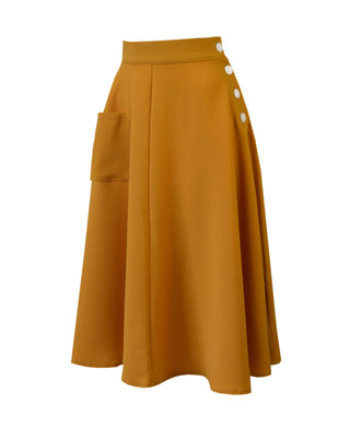 40s Whirlaway Skirt - Mustard