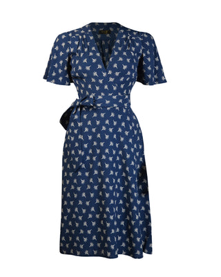 70s Wrap Dress - Wish Print
