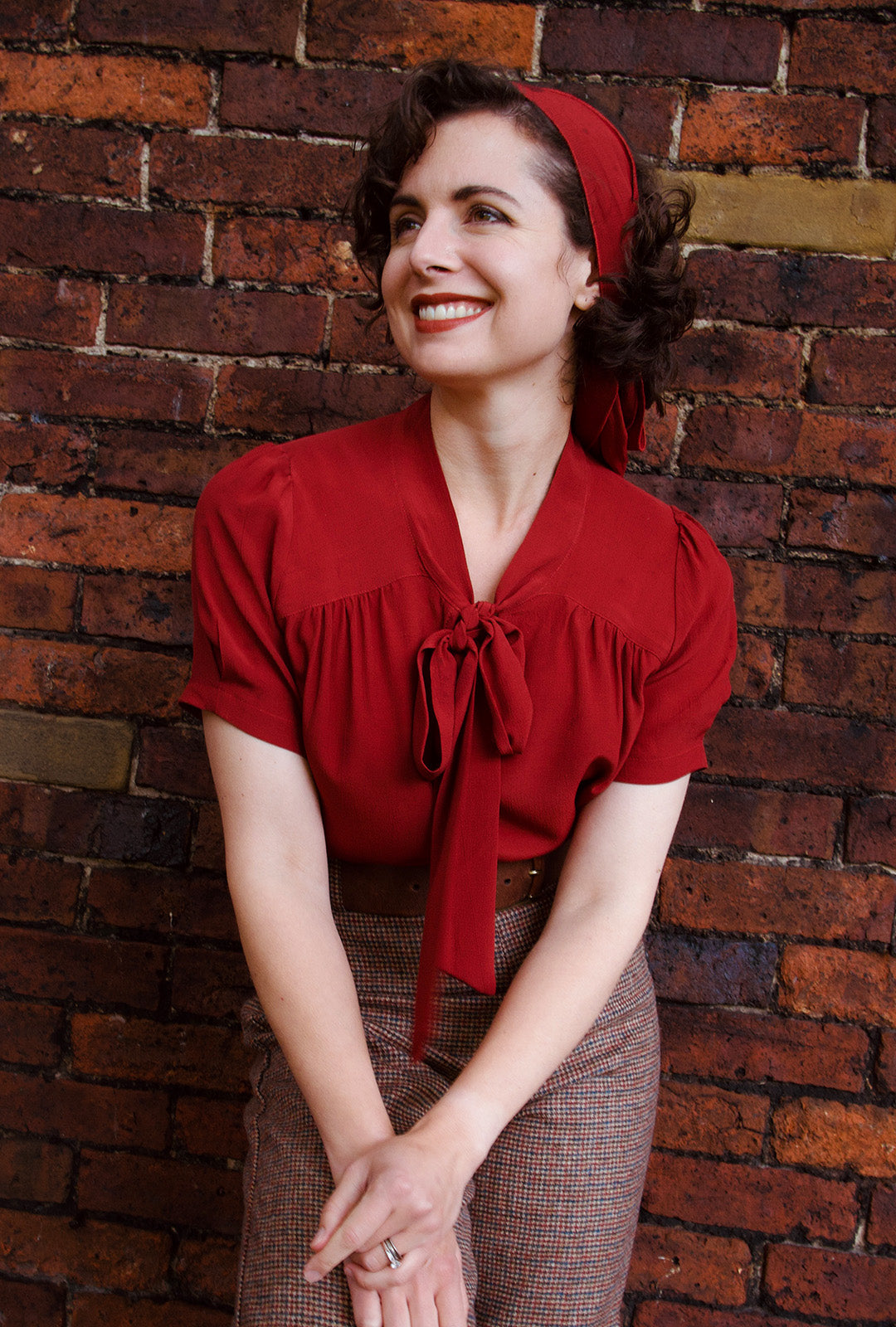 1930s Beau Blouse in Port