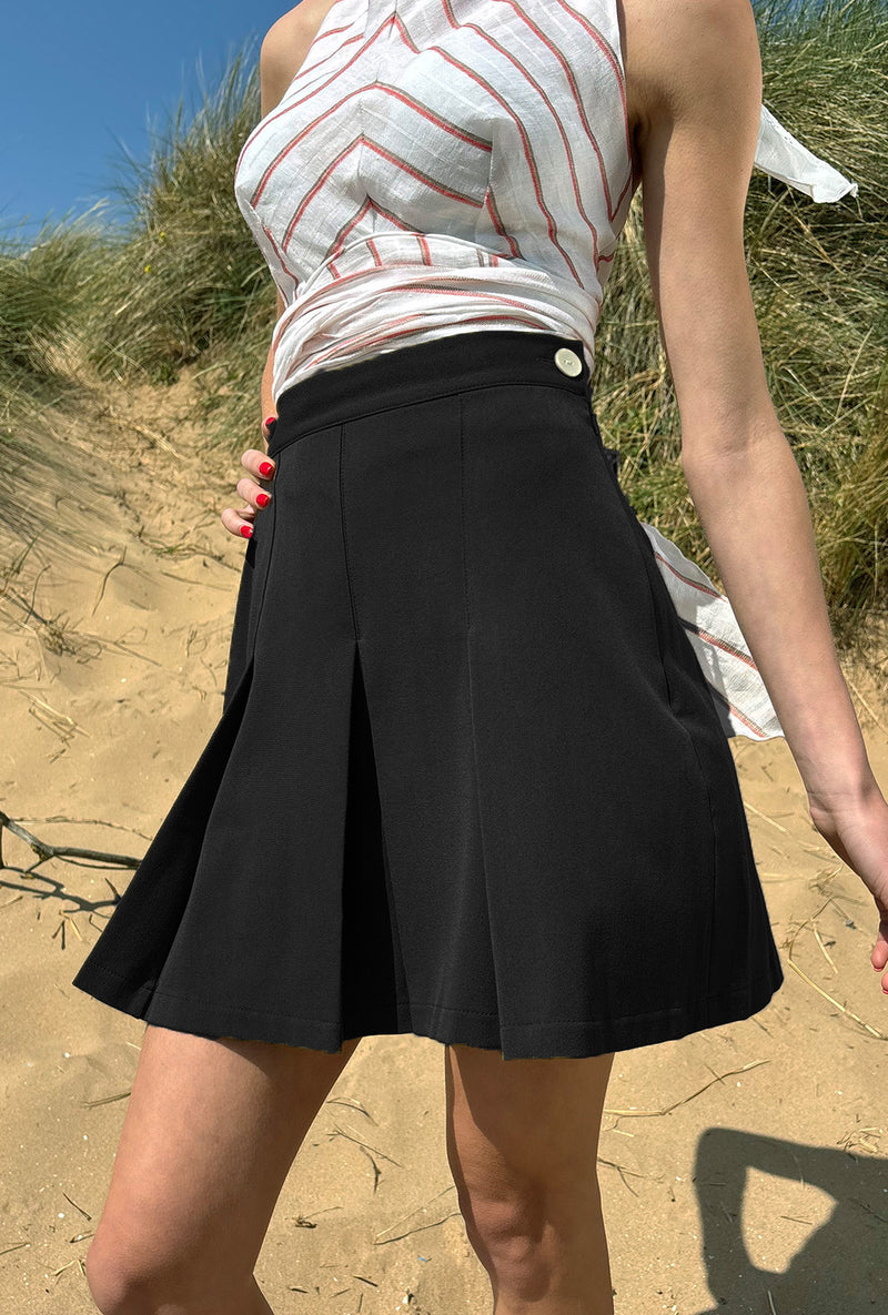 1930s Pleated Shorts - Black