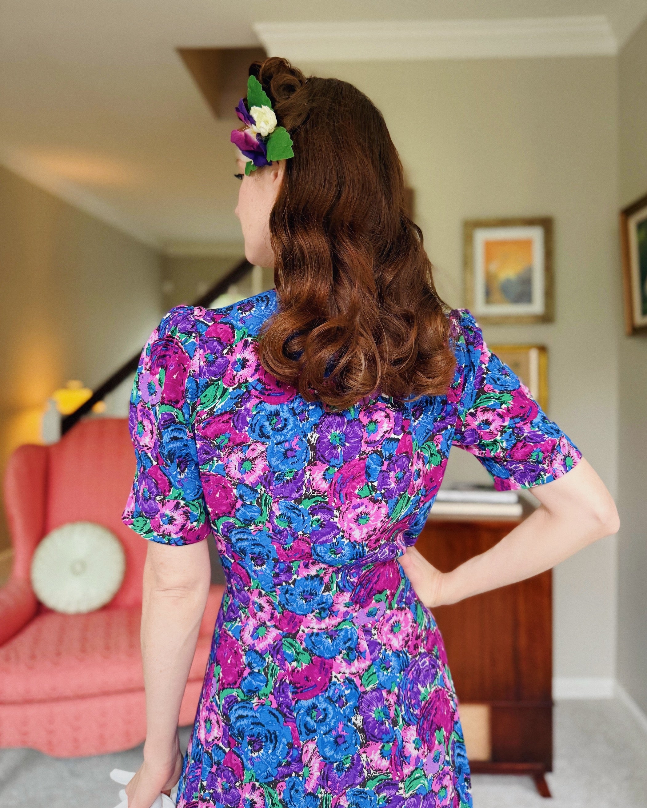 1940s 'Girl Friday' Dress - Covent garden