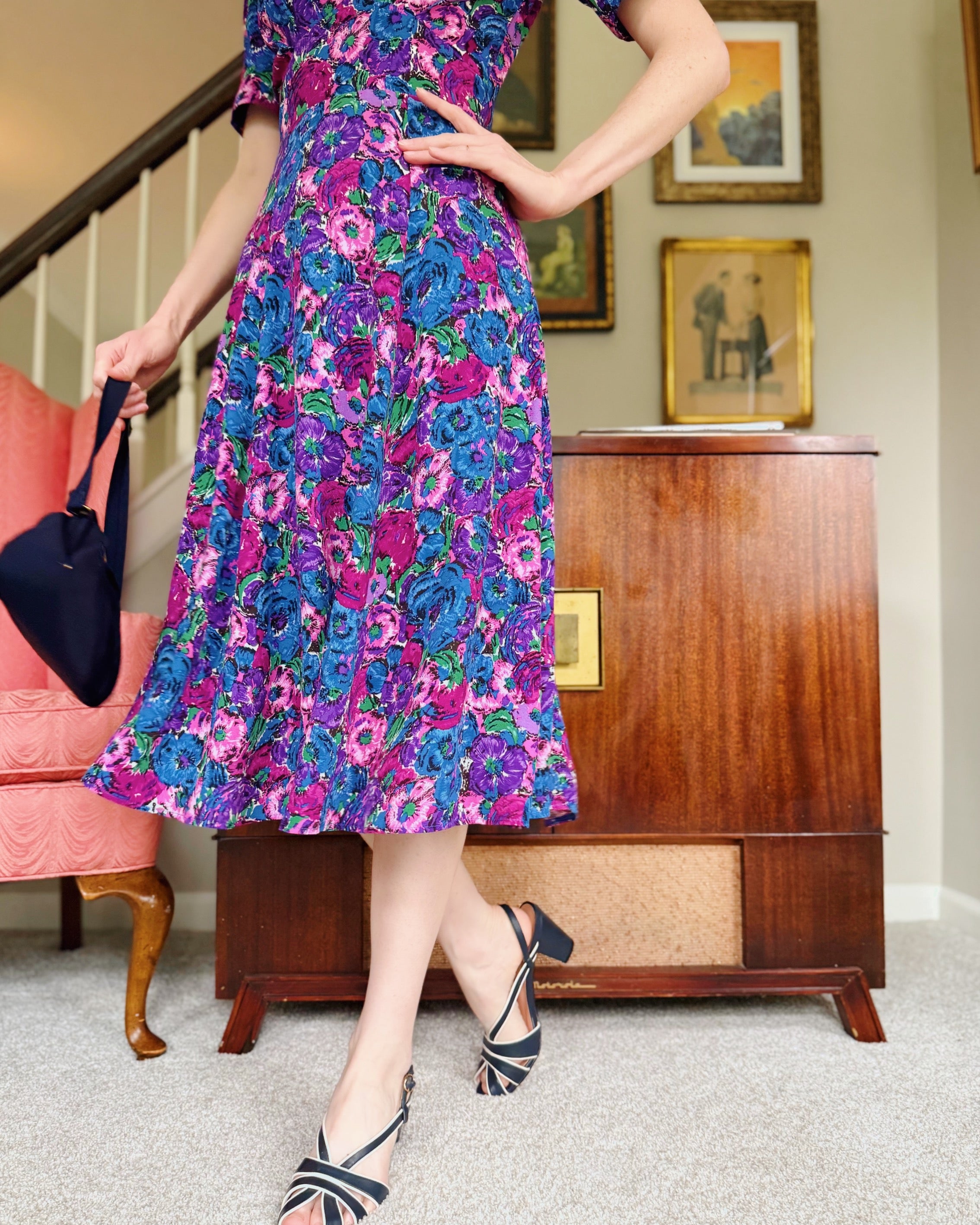 1940s 'Girl Friday' Dress - Covent garden