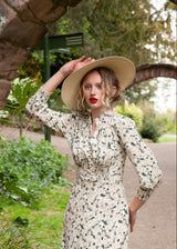 1930s / 70s Eliza Dress in Magnolia Kiss