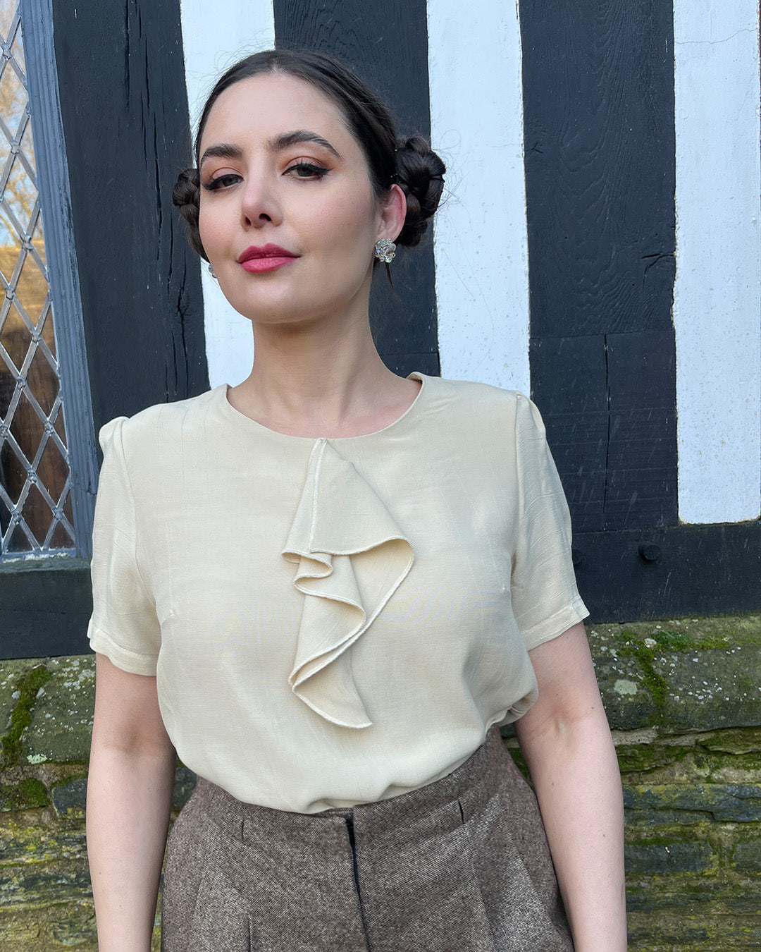 1930s Flounce Blouse - Antique
