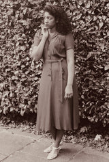 1940s Shirt-Waister Dress - Port