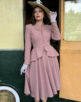 1950s Lilian Jacket - Blush