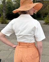1950s Norma Jean Blouse - Ivory