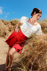 1930s Pleated Shorts - Red