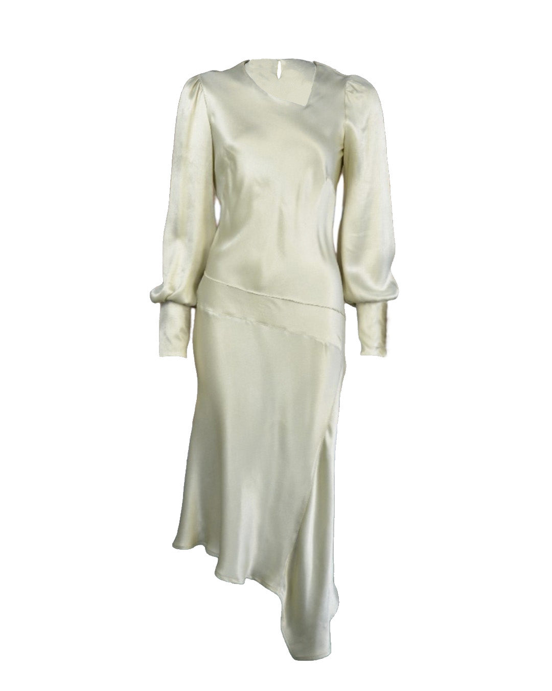 1920s Queenie Dress - Oyster Satin