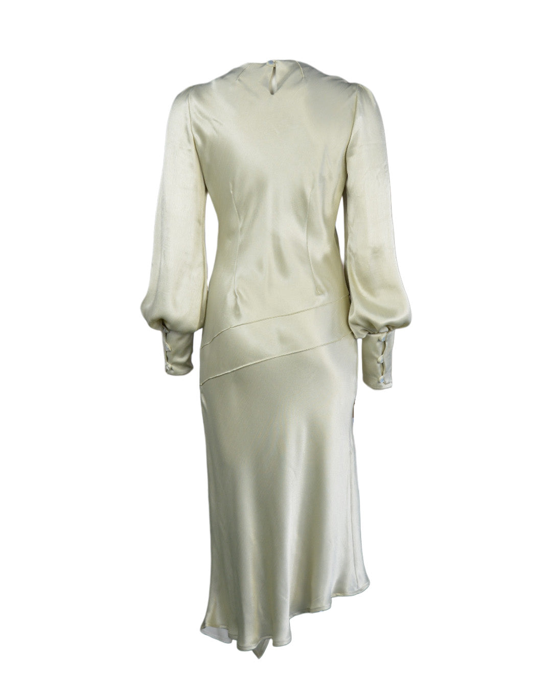 1920s Queenie Dress - Oyster Satin