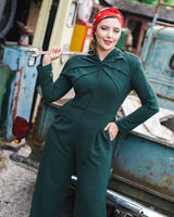 The 1940s Siren Suit - Racing Green