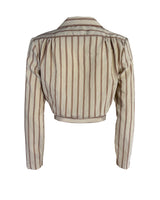 1930s Amelia Blouse in Oakline Stripe