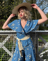 1930s 'Bessie' Wrap Beach Pyjama - Eden