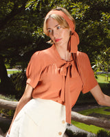 1930s Beau Blouse - Burnt Peach