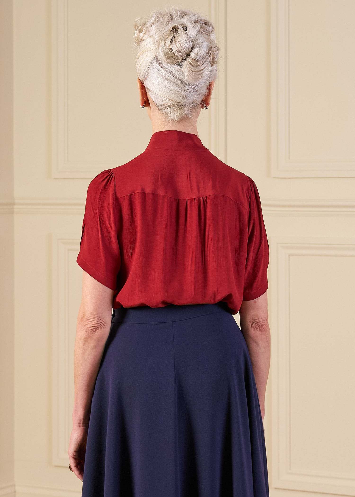 1930s Beau Blouse in Port