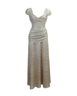 1940s Celeste Evening Gown - Gold shimmer