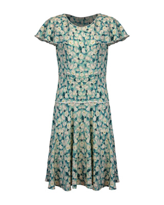 20s Dolly Day Dress & Scarf- Magnolia Bliss