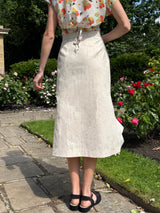 1930s Voyage Wrap Skirt - Ecru