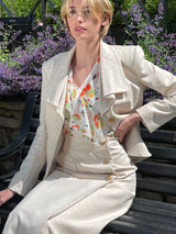 1930s Voyage Wrap Skirt - Ecru