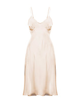 1930s Luxe Bias Cut Slip - Warm Ivory Silk Blend