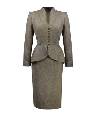 40s Lilian Suit - Mocha Wool