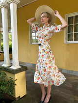 1930s Loretta Bias Dress in Golden Haze