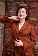 1930s Tailored Jacket in Maple Wool