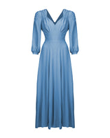 40s 'Marian' Midi Dress - Powder Blue
