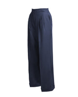 1930s Marlene Trousers - Navy Twill
