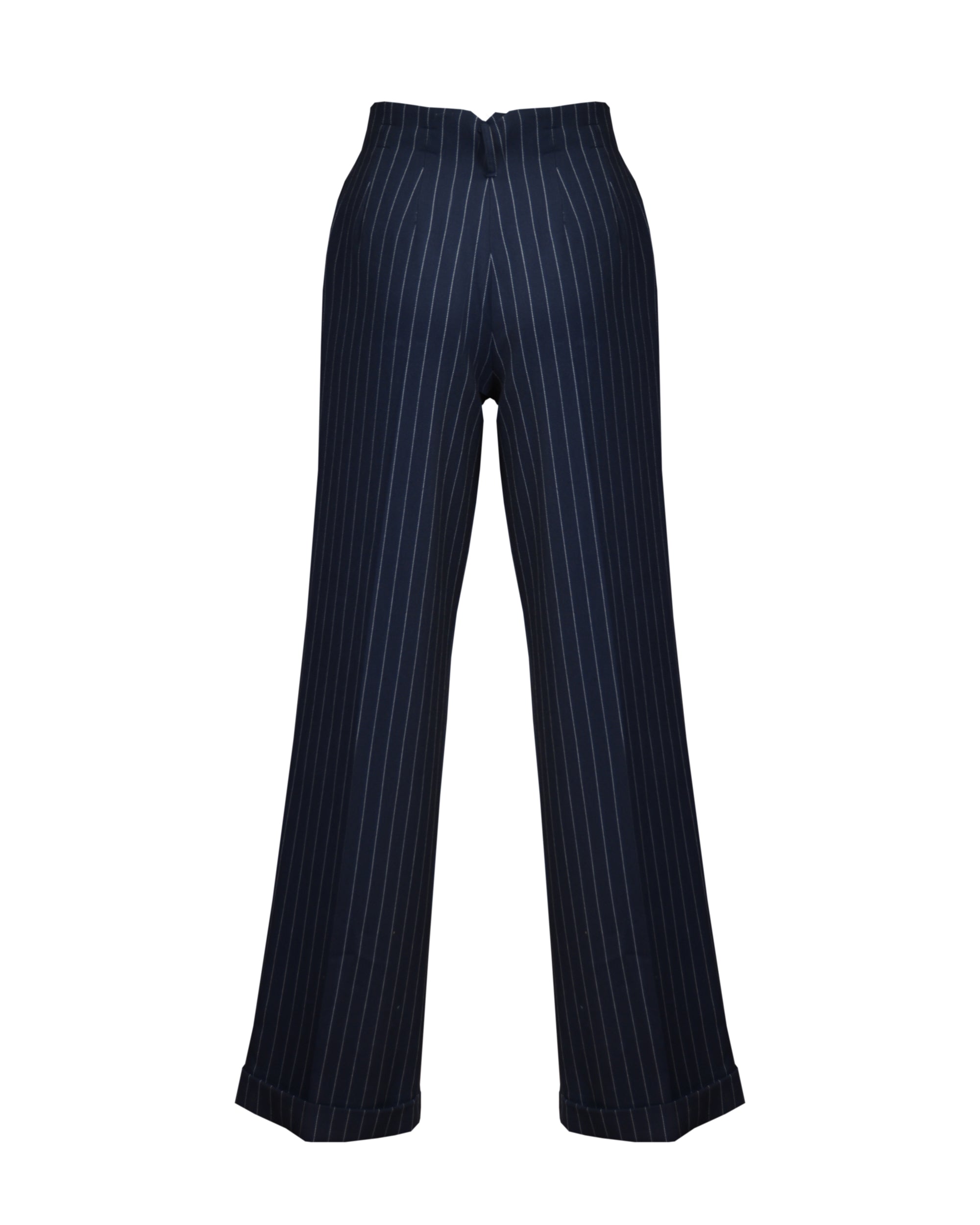 1930s Marlene Trousers - pinstripe twill