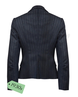 30s Dietrich Blazer - Chalk Stripe