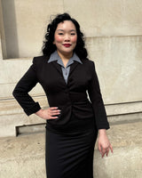 1950s Lola Blouse in Smoke Check