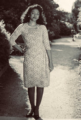 1940s O'Hara Cocktail Dress in Moonflower