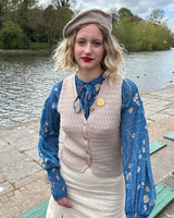 Knitted Waistcoat - Pearl