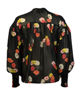 1930s Poet Blouse in Poppy Sheer