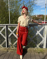 1930s Sailor Pants in Pumpkin