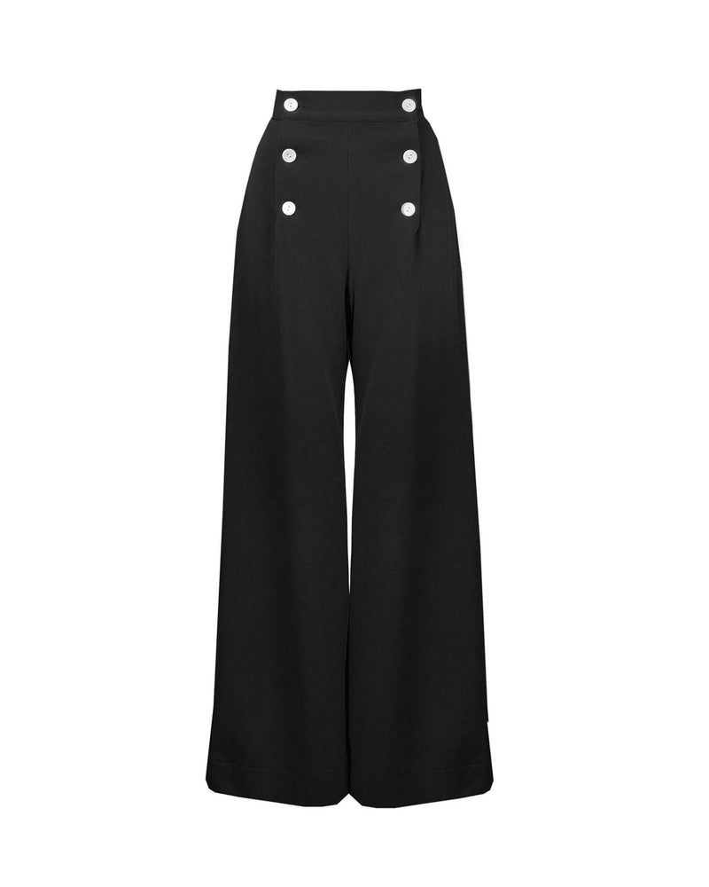 1930s Sailor Pants - Black