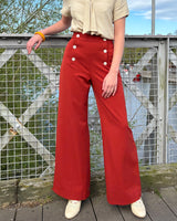1930s Sailor Pants in Pumpkin
