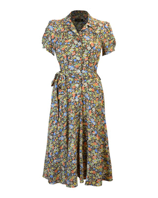1940s Shirt-waister Dress - Autumn Posey