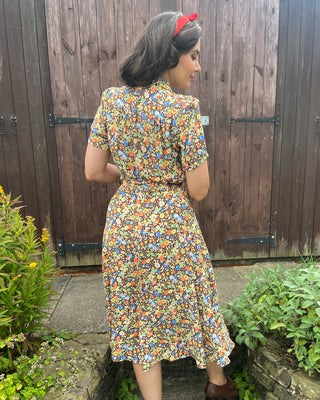 1940s Shirt-waister Dress - Autumn Posey
