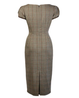 1950s Success Wiggle Dress in Plaid