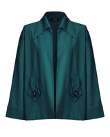 1940s/50s Swing Coat in Bottle Green